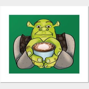 Ogre with Coffee Posters and Art